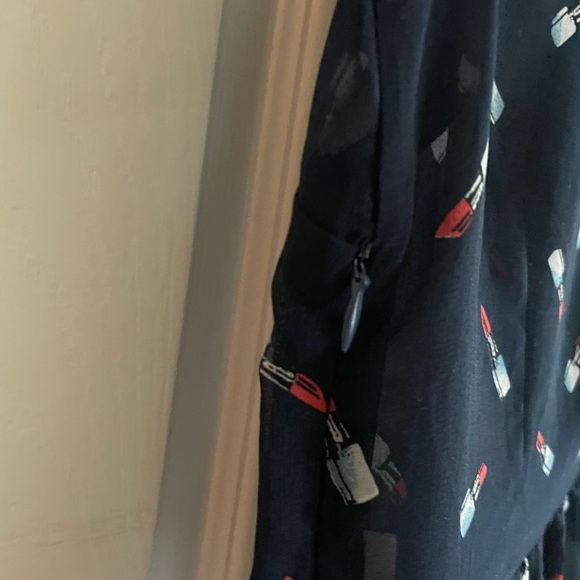 Sheer tops - short sleeve size XS to S- Navy - Picture 6 of 6